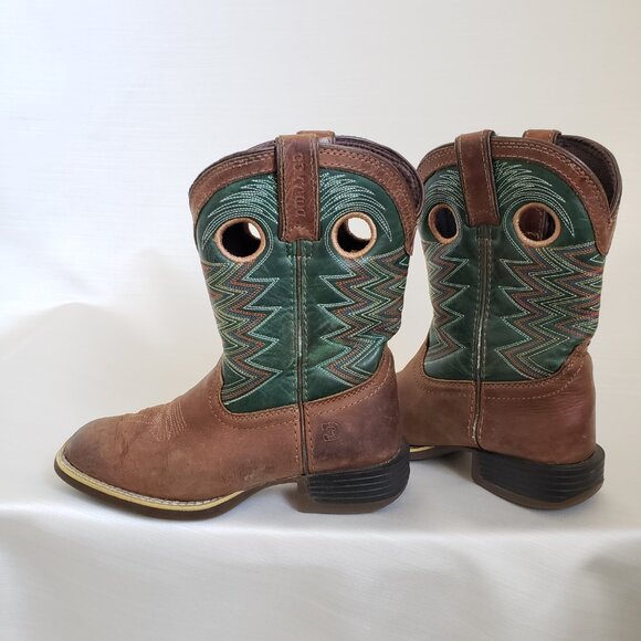 Durango® Lil Rebel Pro™ Youth Teal Western Boot Size 1 - Picture 7 of 14